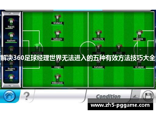 解决360足球经理世界无法进入的五种有效方法技巧大全 解决360足球经理世界无法进入的五种有效方法技巧大全